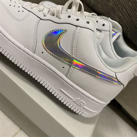 nike air force 1 mini swoosh usa|air force 1 holographic swoosh.